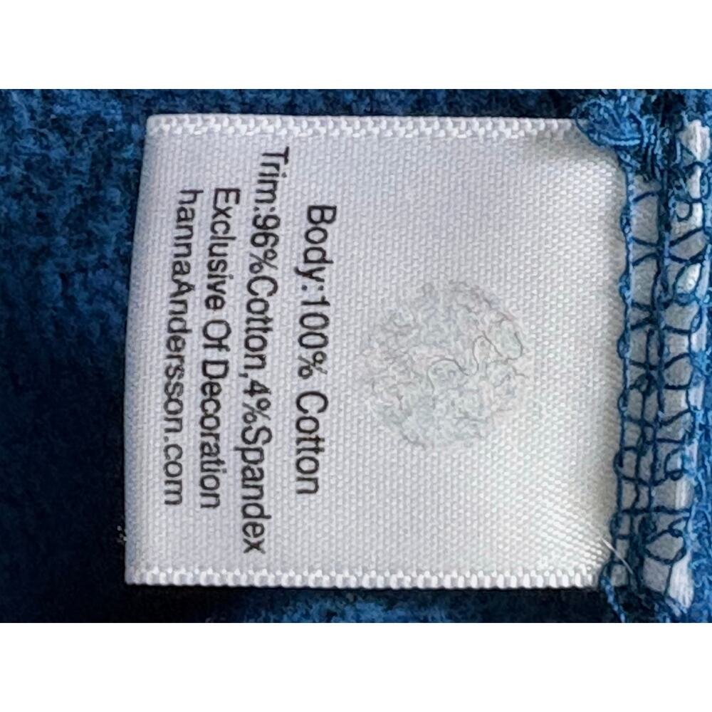 Hanna Andersson French Terry Blue Love Rainbow Sweatshirt Unisex Toddler Size 3 - Picture 9 of 9